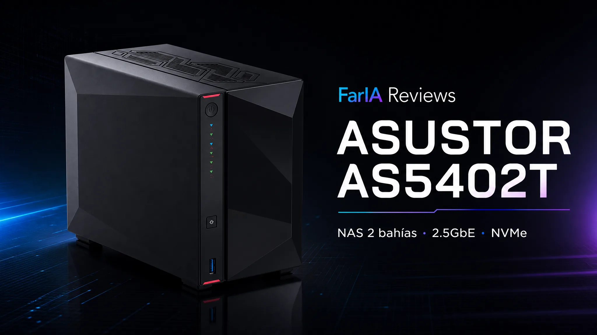 ASUSTOR AS5402T NAS 2 bahías con NVMe y 2.5GbE para creadores FarIA Reviews