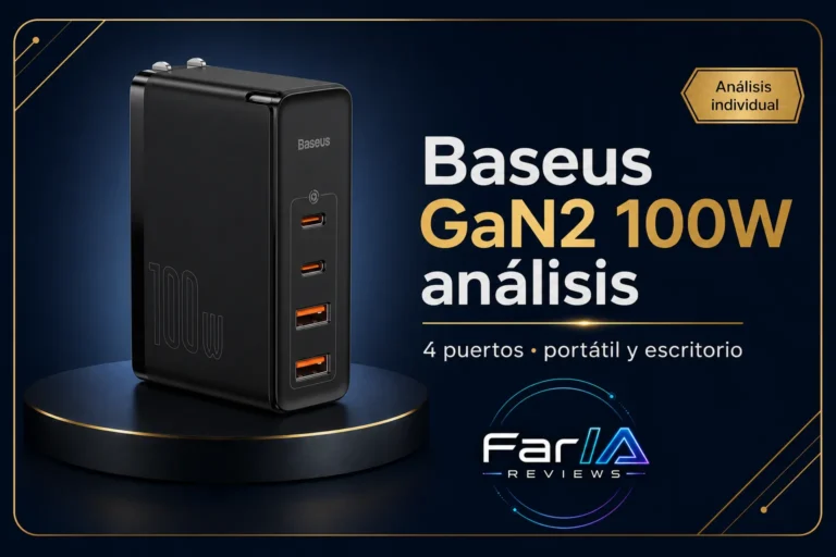 Baseus GaN2 100W cargador análisis FarIA