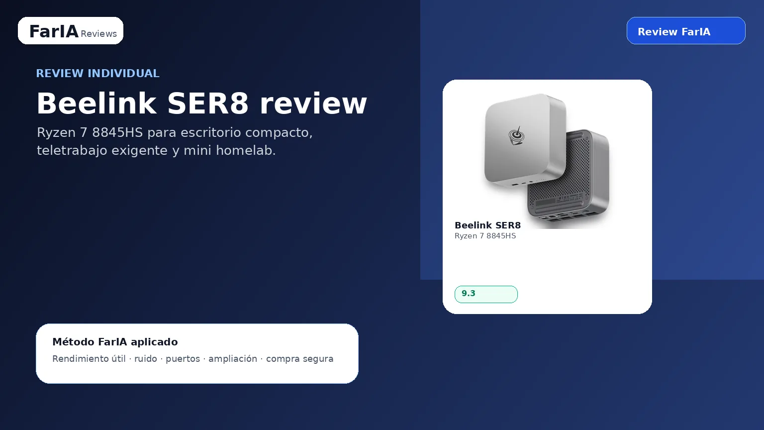 Beelink SER8 AMD Ryzen 7 8845HS