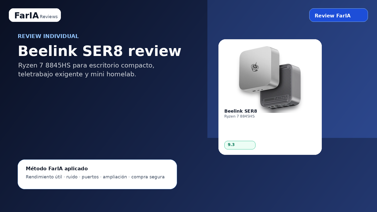 Beelink SER8 AMD Ryzen 7 8845HS