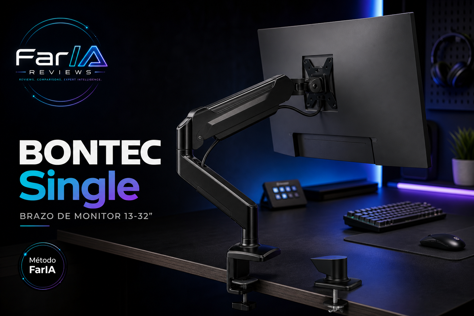 BONTEC Single review brazo monitor VESA FarIA