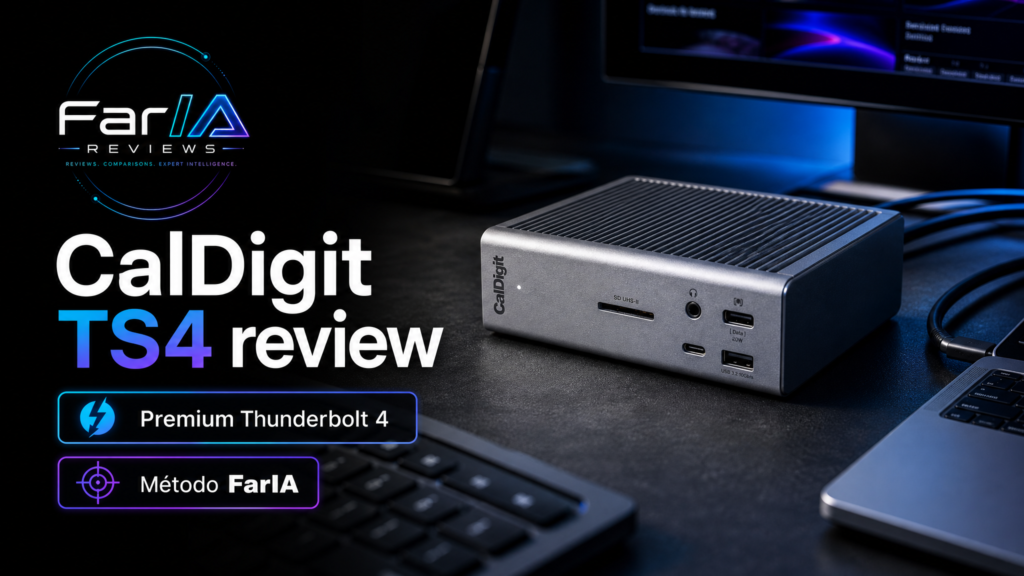 CalDigit TS4 Thunderbolt Station 4 análisis FarIA