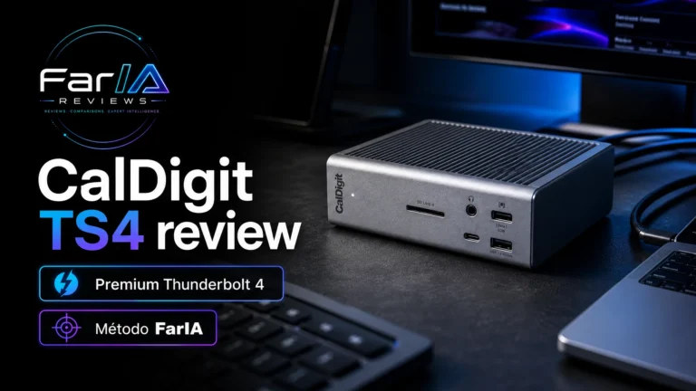 CalDigit TS4 Thunderbolt Station 4 análisis FarIA