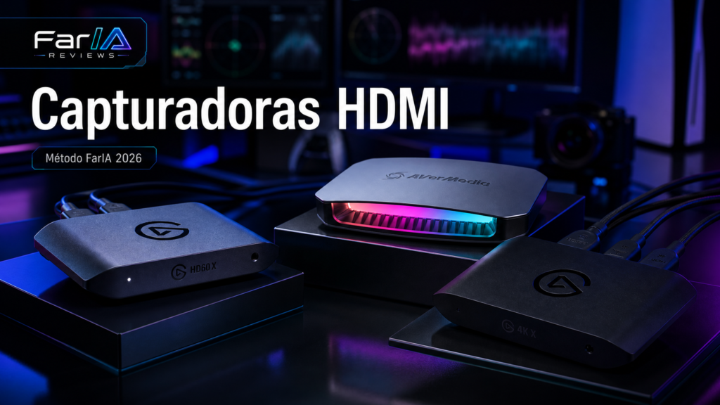 Capturadoras HDMI para streaming y consolas analizadas por FarIA Reviews