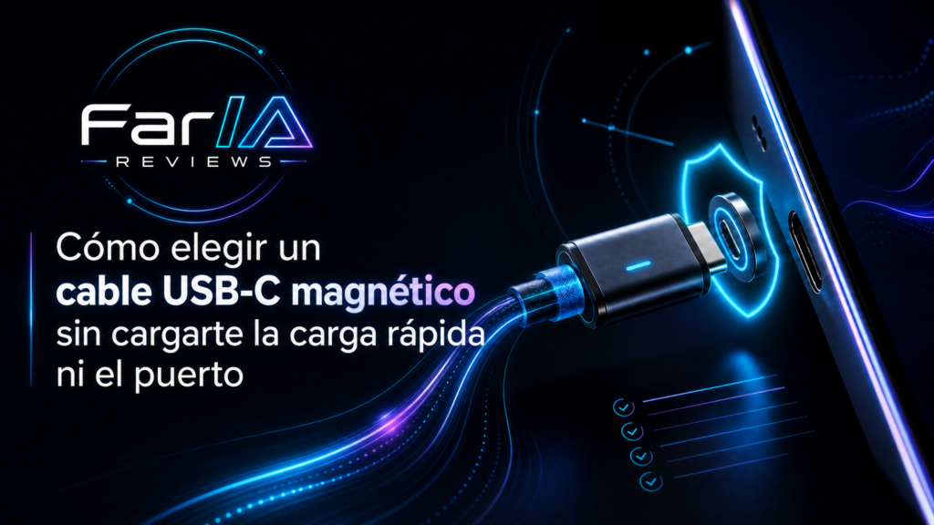 Cómo elegir un cable USB-C magnético sin cargarte la carga rápida ni el puerto