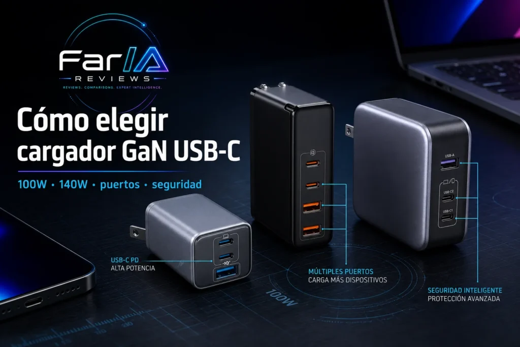 Cómo elegir cargador GaN USB-C para portátil, MacBook y escritorio