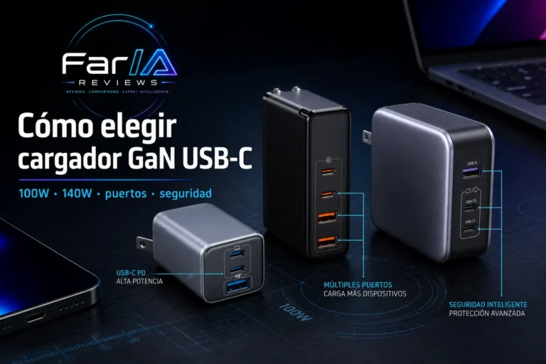 Cómo elegir cargador GaN USB-C para portátil, MacBook y escritorio