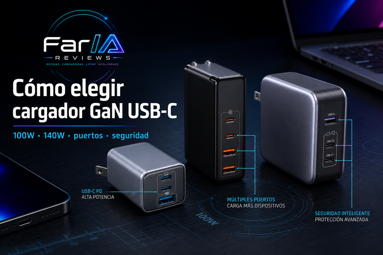 Cómo elegir cargador GaN USB-C para portátil sin equivocarse