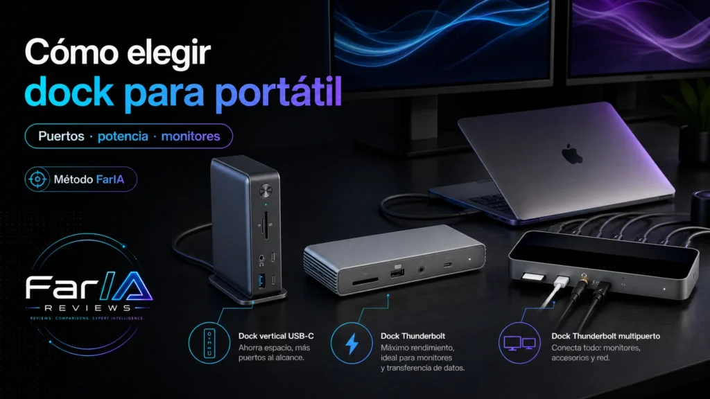 Cómo elegir dock USB-C o Thunderbolt para portátil, MacBook y teletrabajo