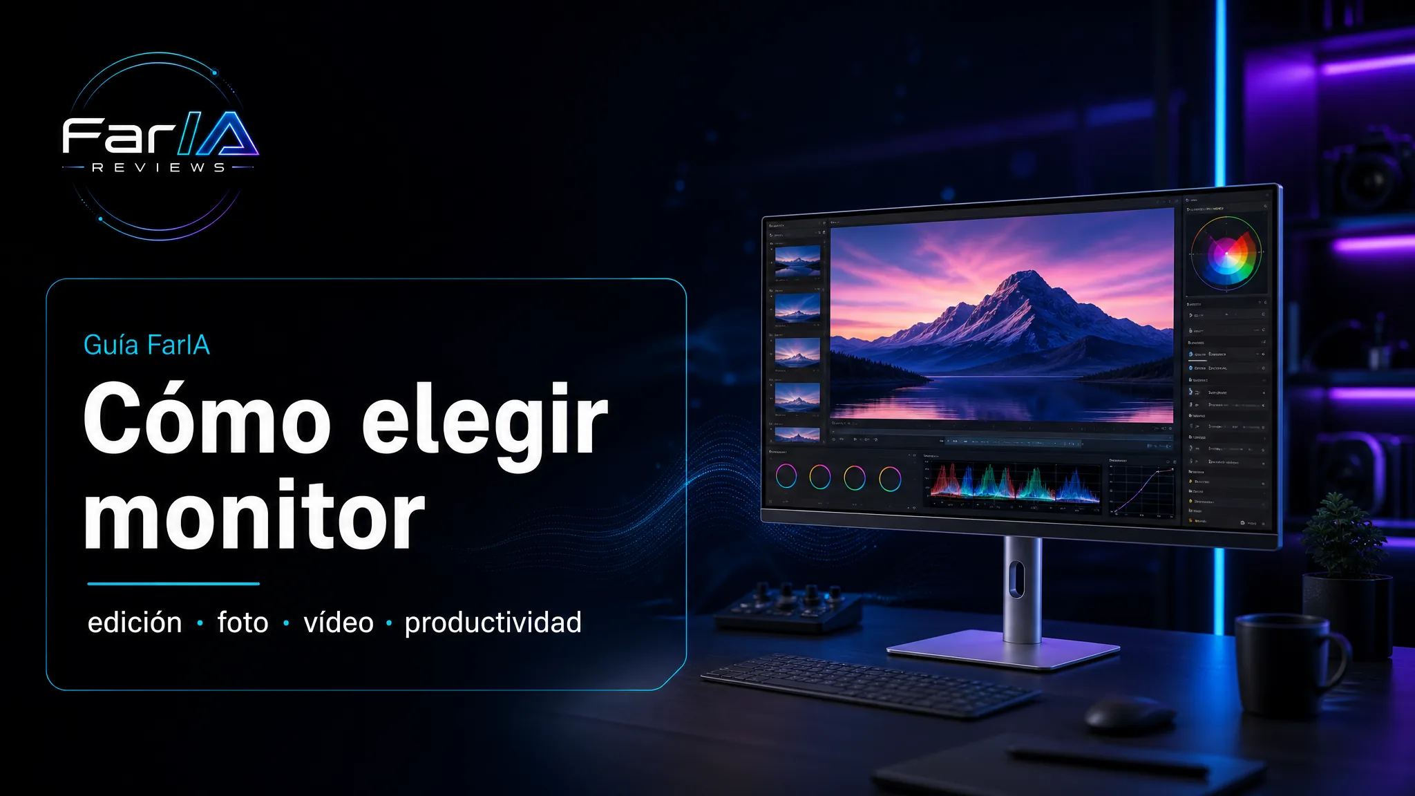 Cómo elegir monitor para edición, foto, vídeo y productividad
