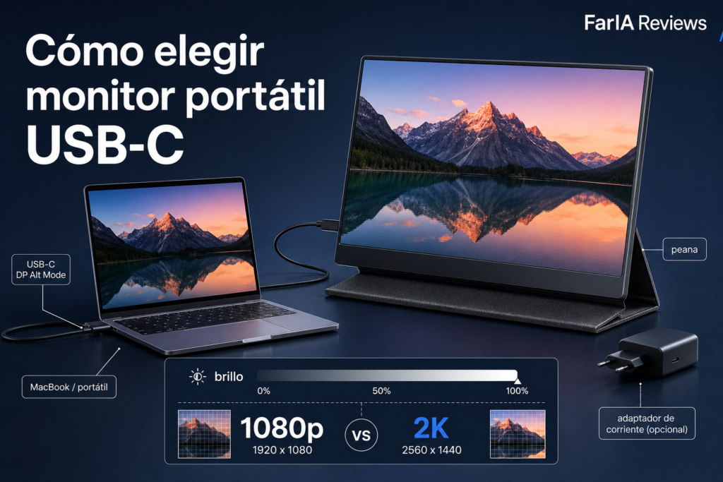 Cómo elegir monitor portátil USB-C para portátil y MacBook