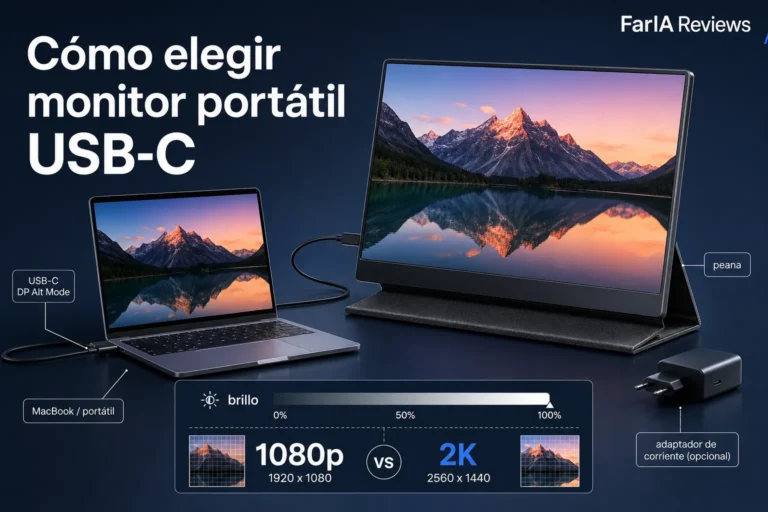 Cómo elegir monitor portátil USB-C para portátil y MacBook