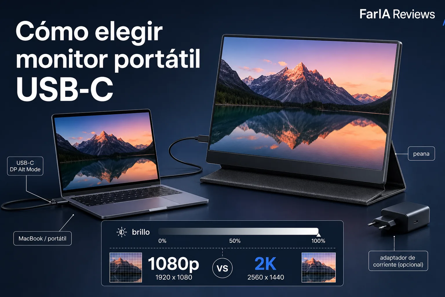 Cómo elegir monitor portátil USB-C para portátil y MacBook sin equivocarte