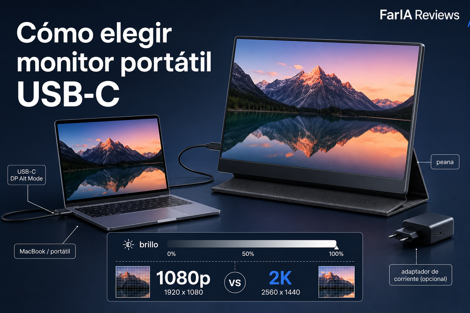 Cómo elegir monitor portátil USB-C para portátil y MacBook sin equivocarte