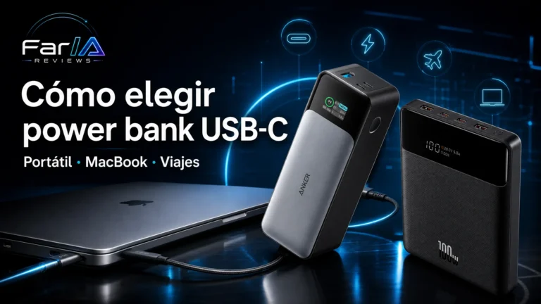 Cómo elegir power bank USB-C para portátil, MacBook y viajes