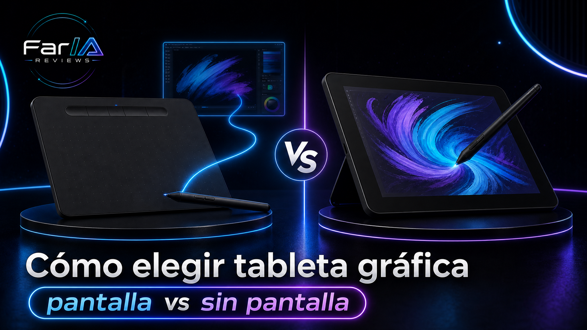Cómo elegir una tableta gráfica en 2026: pantalla, drivers, cables y tamaño
