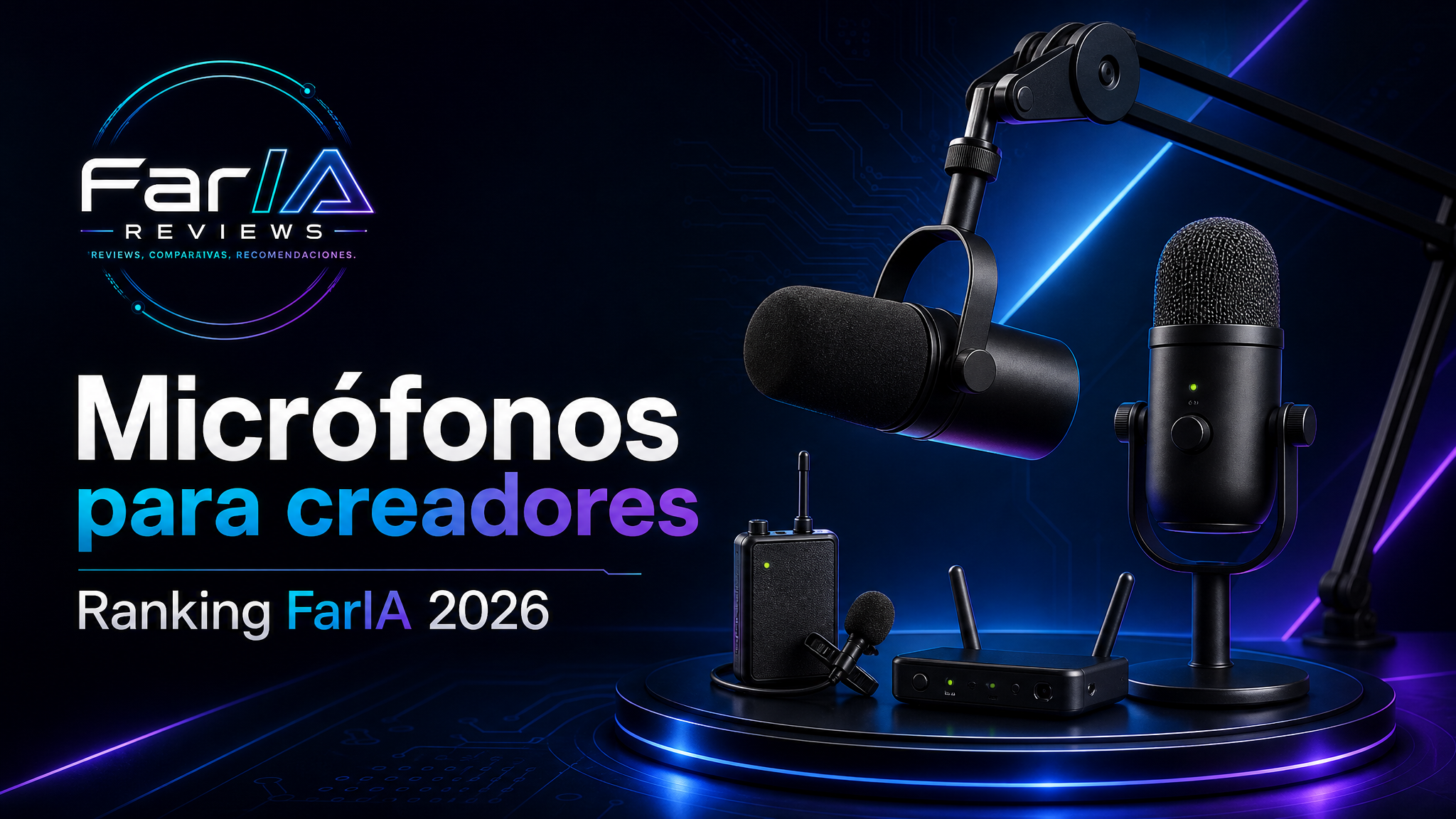 Cómo elegir micrófono para YouTube y podcast: USB, XLR, dinámico o inalámbrico