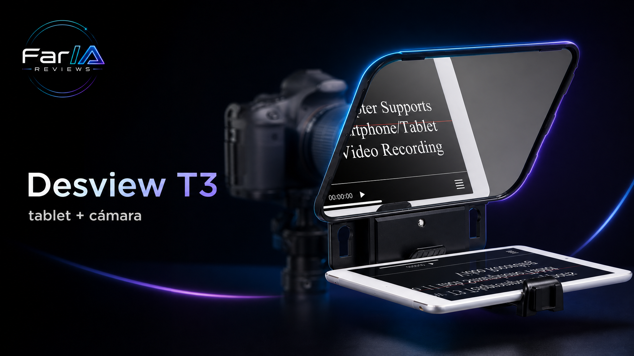 Desview T3 Teleprompter ficha FarIA Reviews