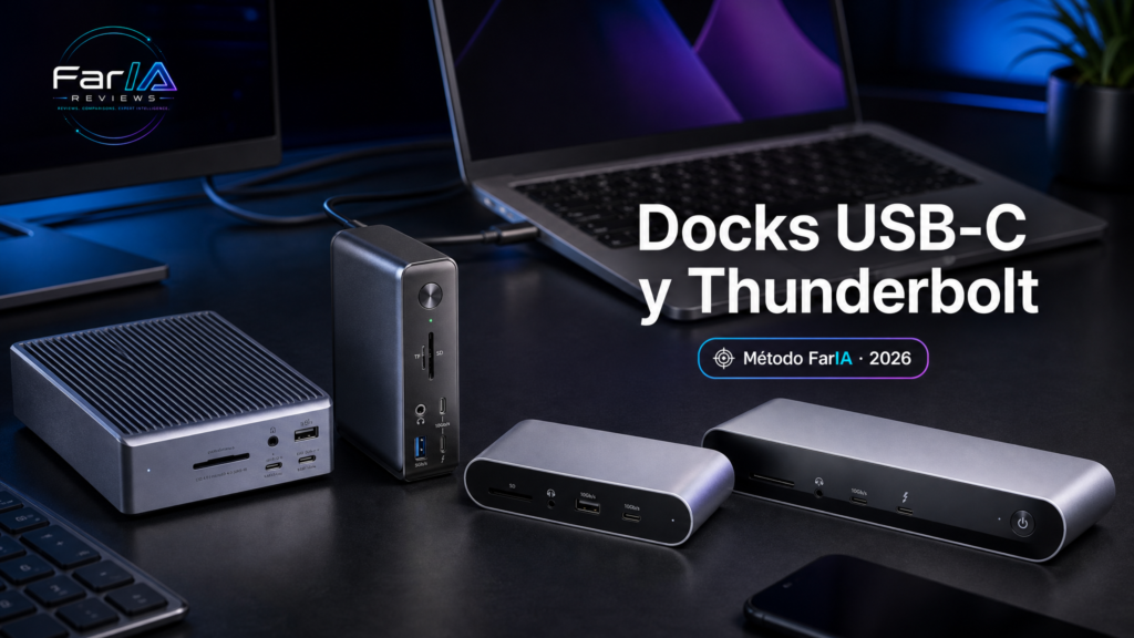 Mejores docks USB-C y Thunderbolt para portátil y MacBook comparados por FarIA Reviews