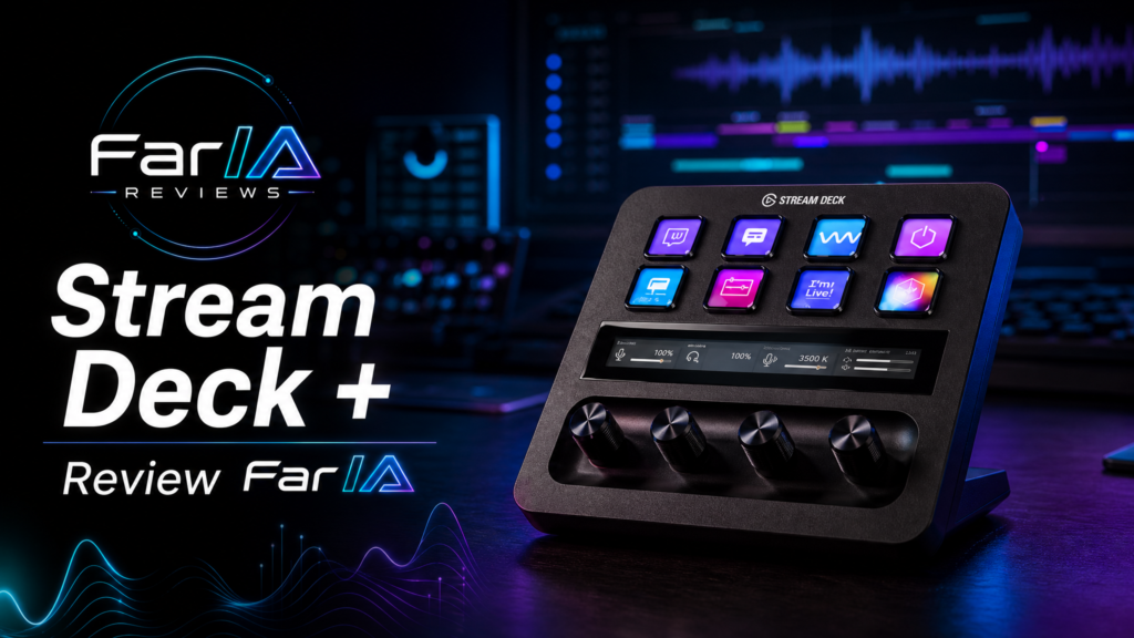 Elgato Stream Deck Plus review con diales para audio streaming y edición