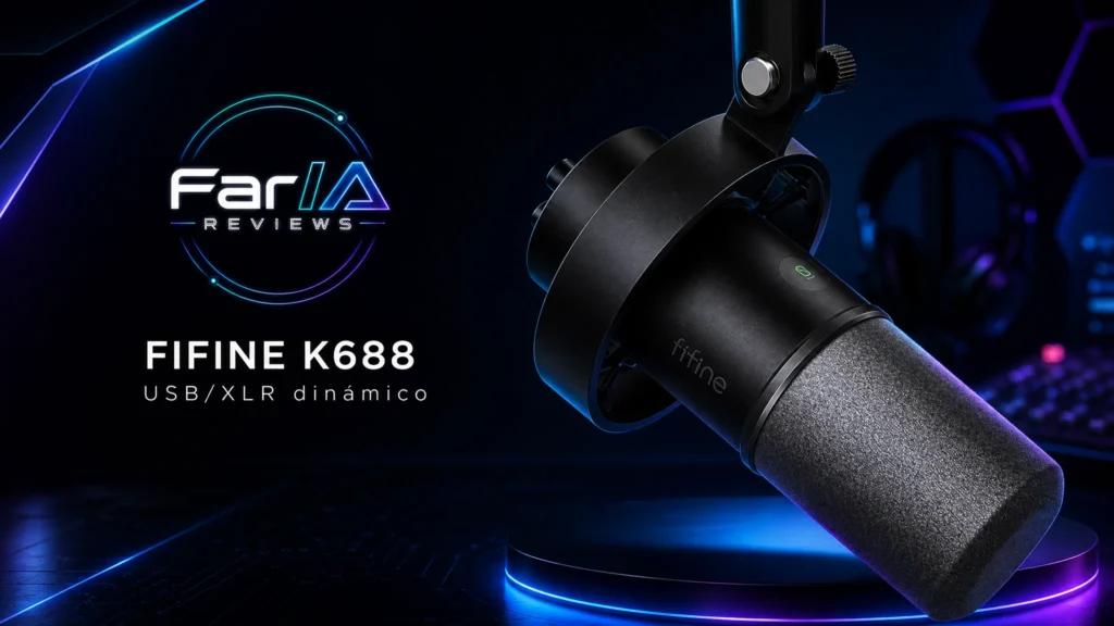 FIFINE K688 micrófono dinámico USB XLR en FarIA Reviews