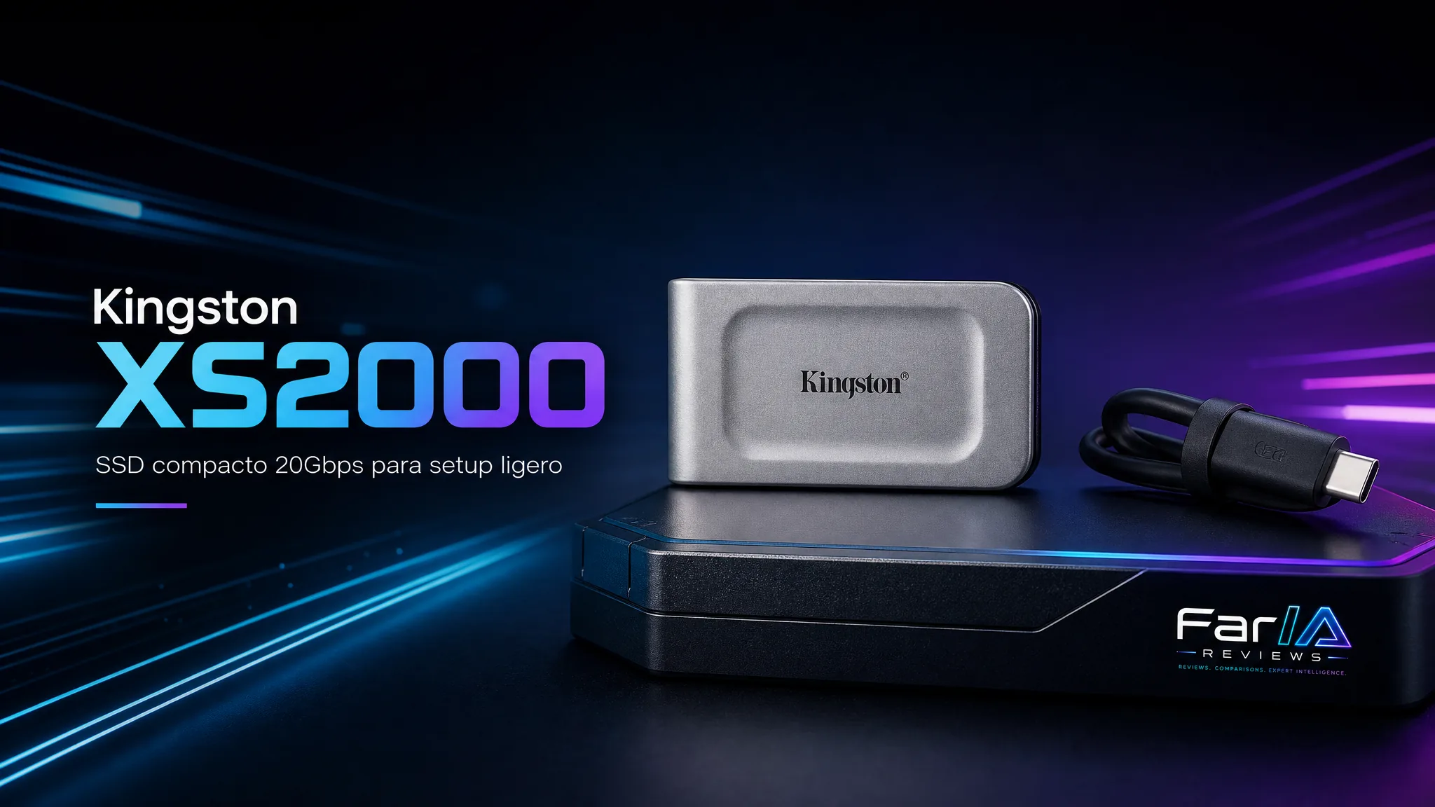 Kingston XS2000 SSD externo compacto 20Gbps para setup ligero FarIA Reviews