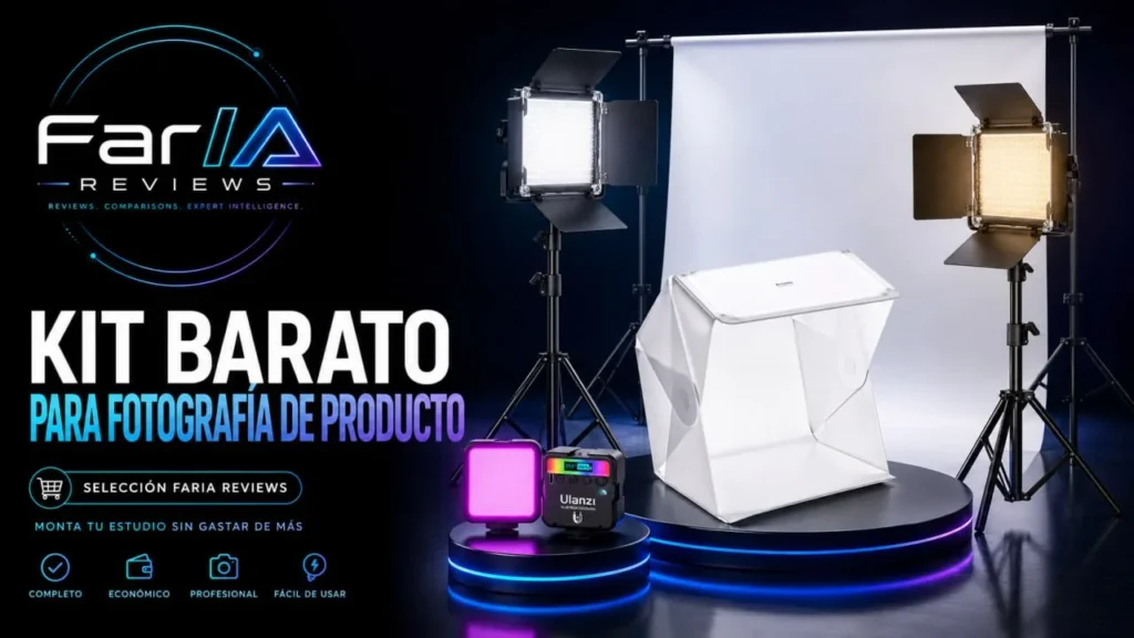 Kit barato para fotografía de producto