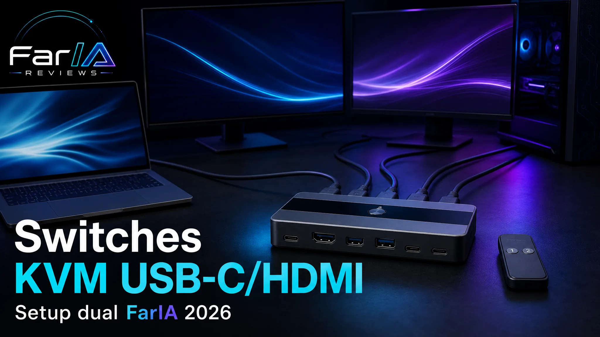Switches KVM USB-C/HDMI