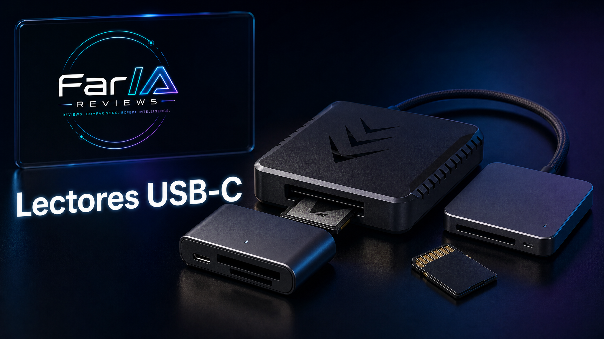 Hub FarIA lectores de tarjetas USB-C CFexpress SD microSD