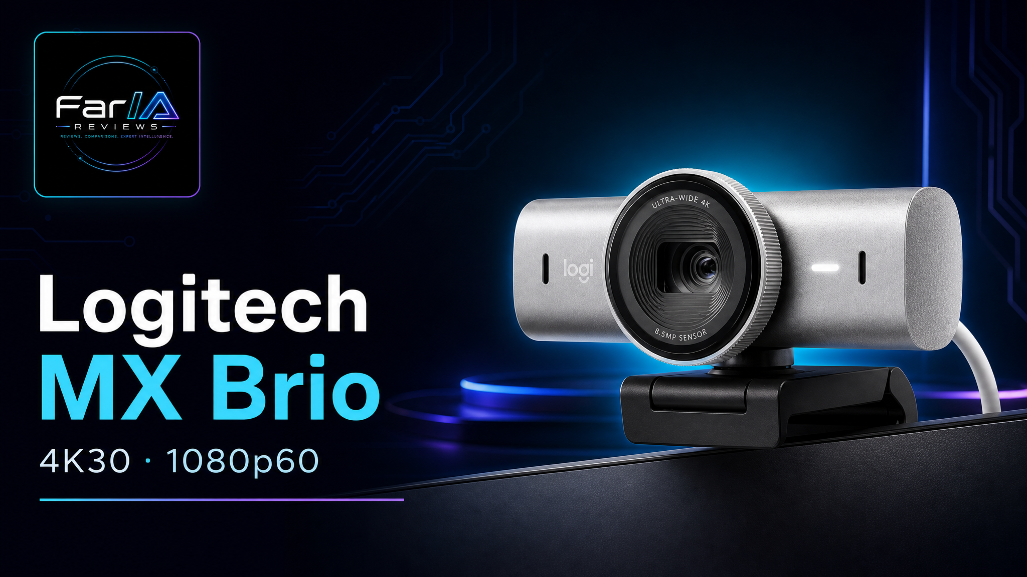 Logitech MX Brio review FarIA webcam 4K
