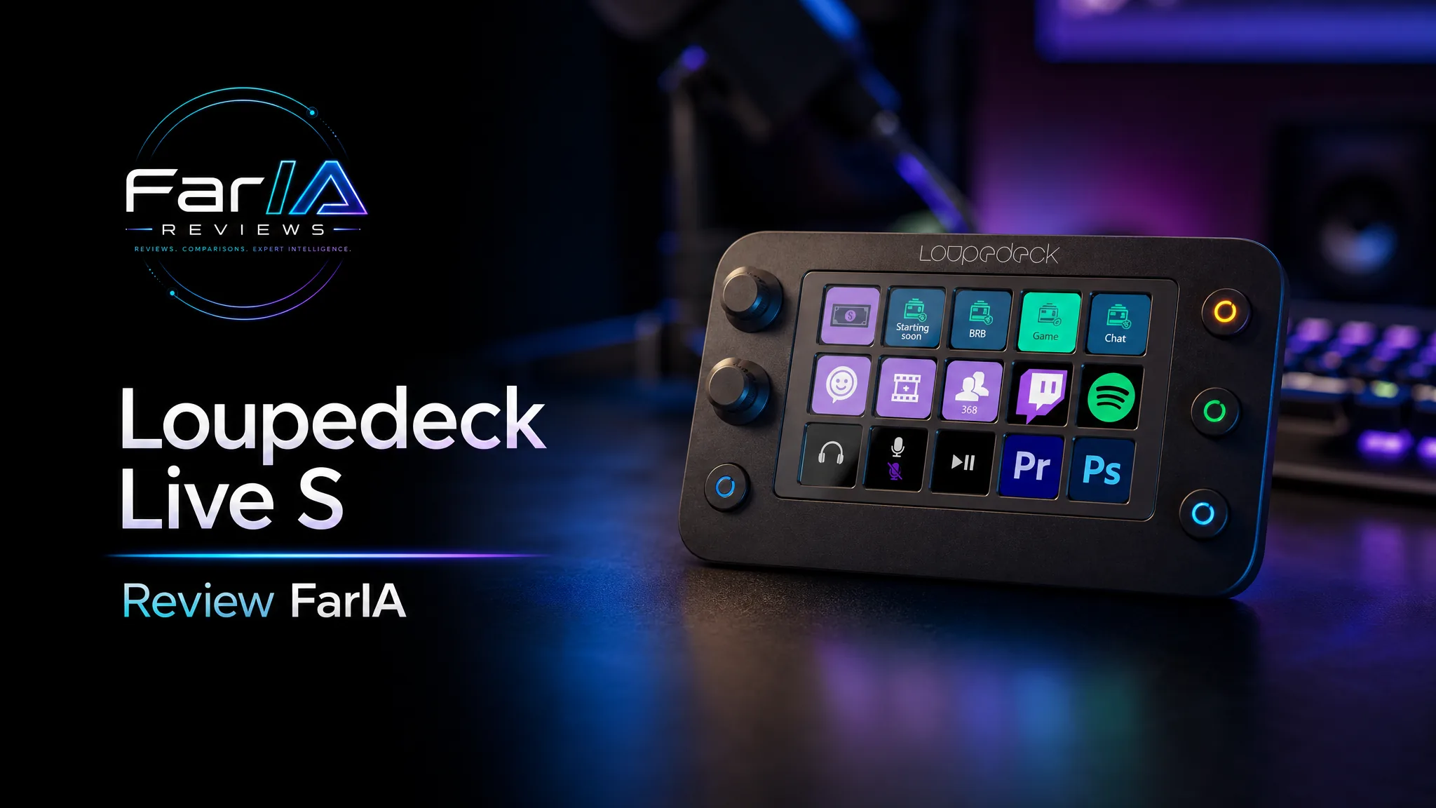 Loupedeck Live S review controlador de macros FarIA