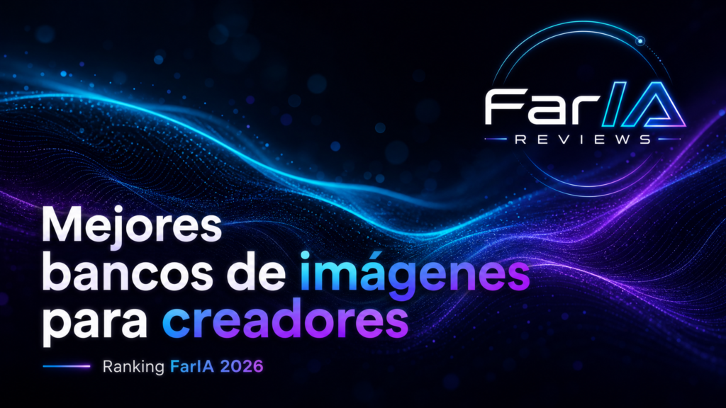 Mejores bancos de imágenes para creadores: ranking FarIA 2026