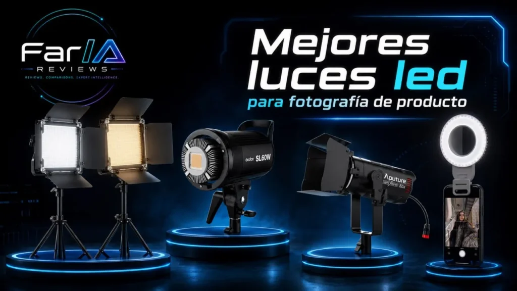 Mejores luces LED para fotografía de producto