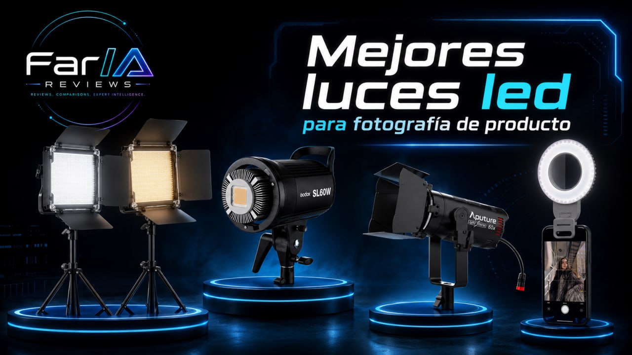Cómo elegir luces para fotografía de producto y vídeo en 2026