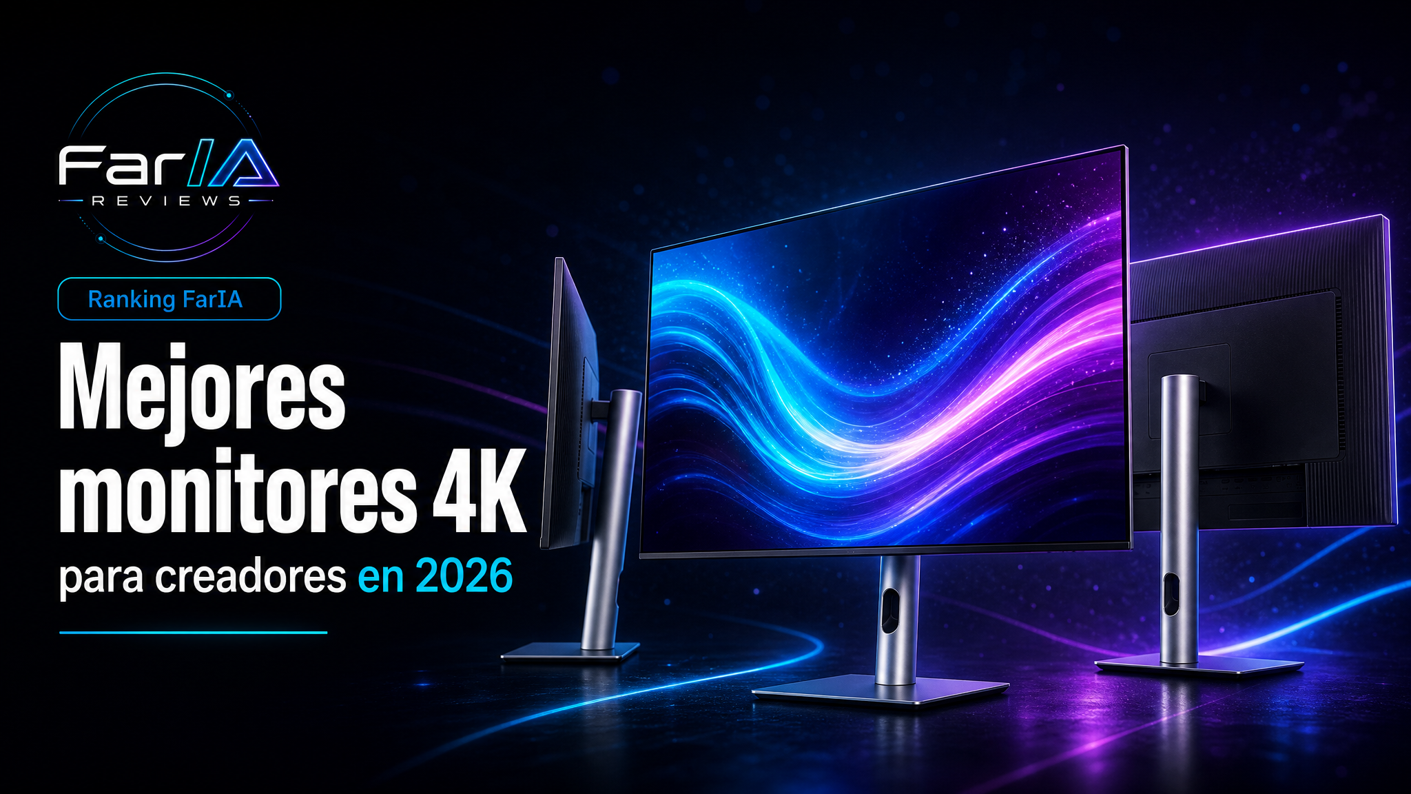 Mejores monitores 4K USB-C para creadores comparados por FarIA