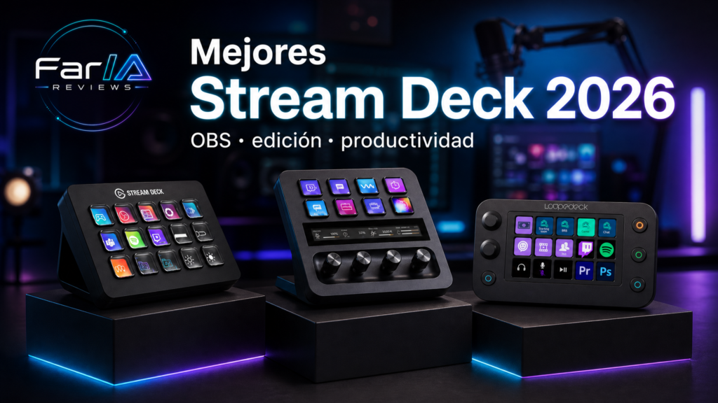 Mejores controladores Stream Deck y consolas de macros para creadores en 2026