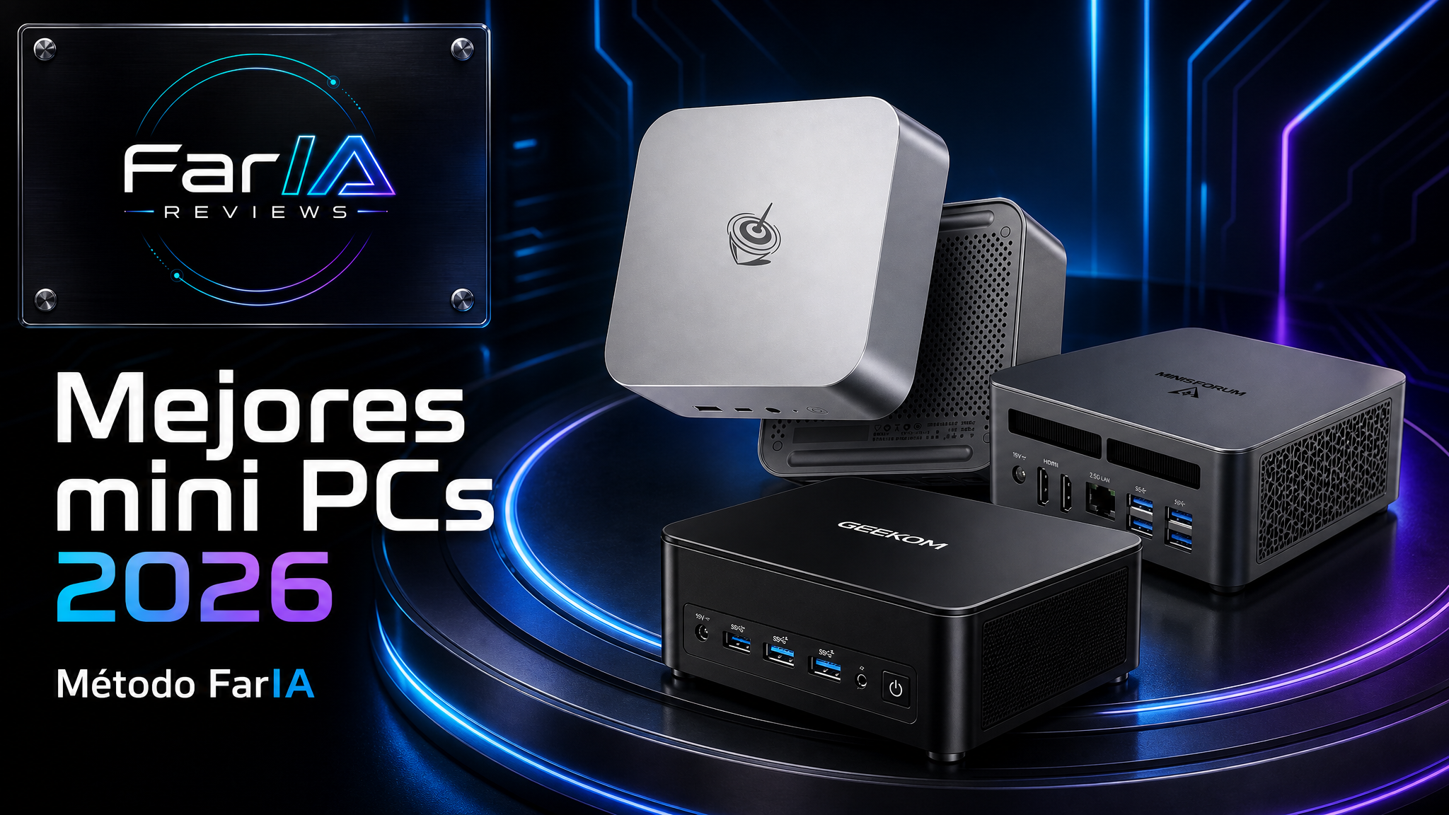Hub FarIA Tech de mini PCs compactos para oficina, teletrabajo y homelab ligero
