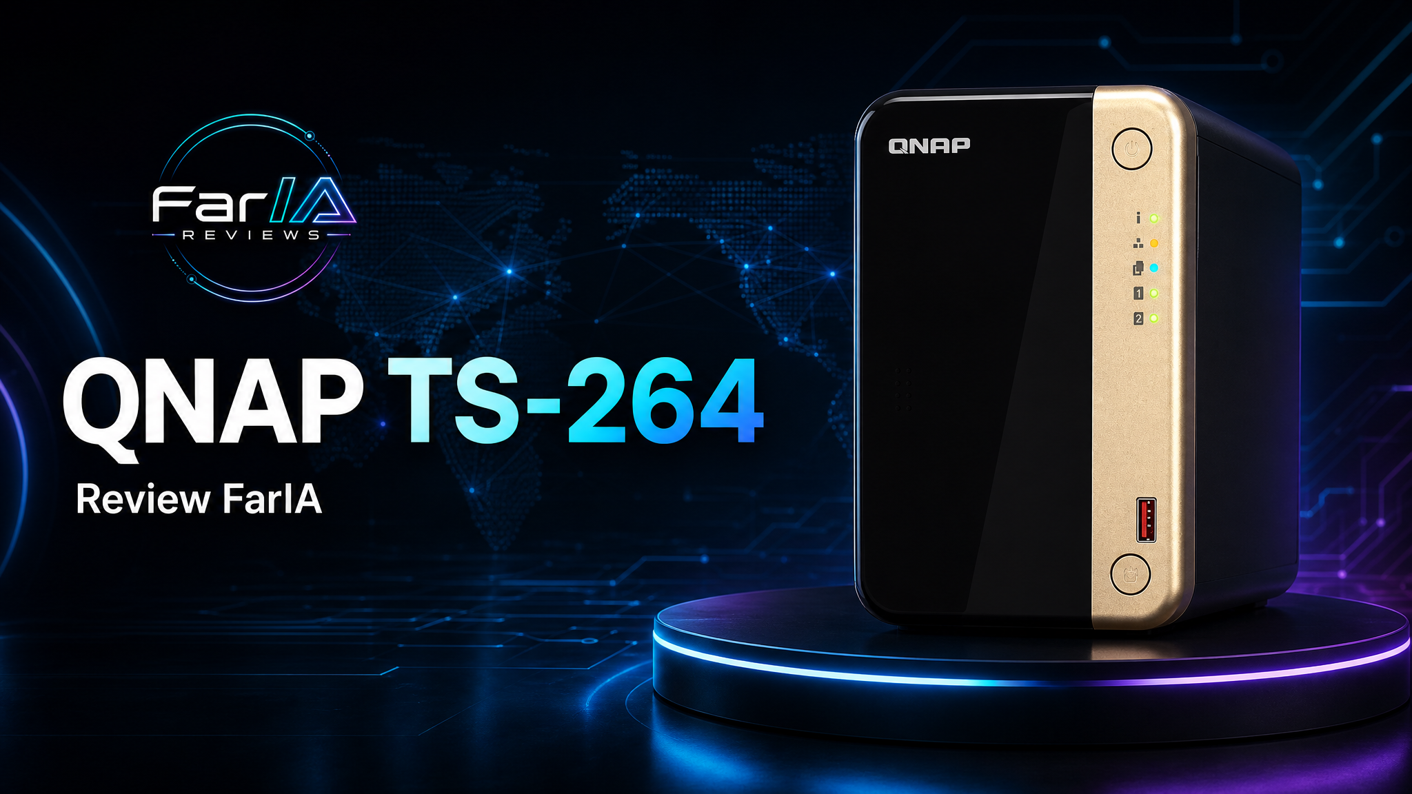 QNAP TS-264 NAS 2 bahías FarIA Reviews