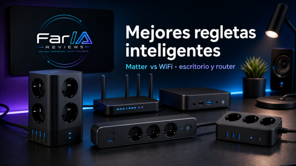 Mejores regletas inteligentes Matter y WiFi para escritorio router y oficina en casa