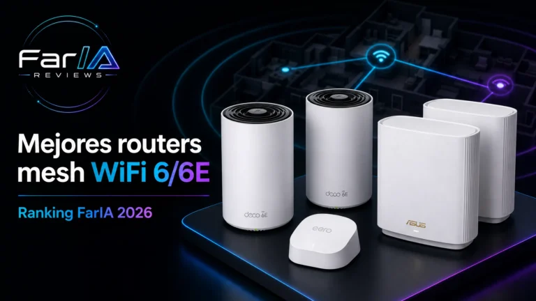 Mejores routers mesh WiFi 6 y WiFi 6E comparados por FarIA Reviews
