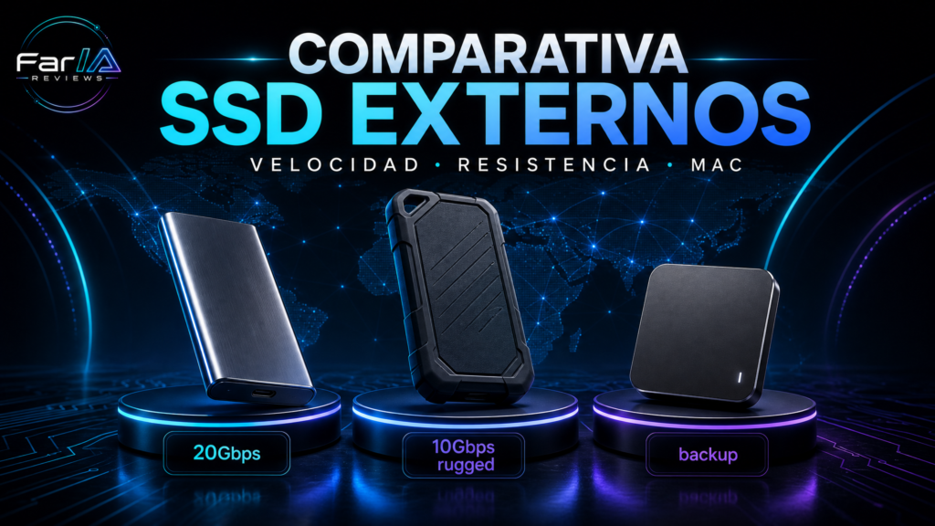Comparativa de SSD externos por velocidad, resistencia y Mac