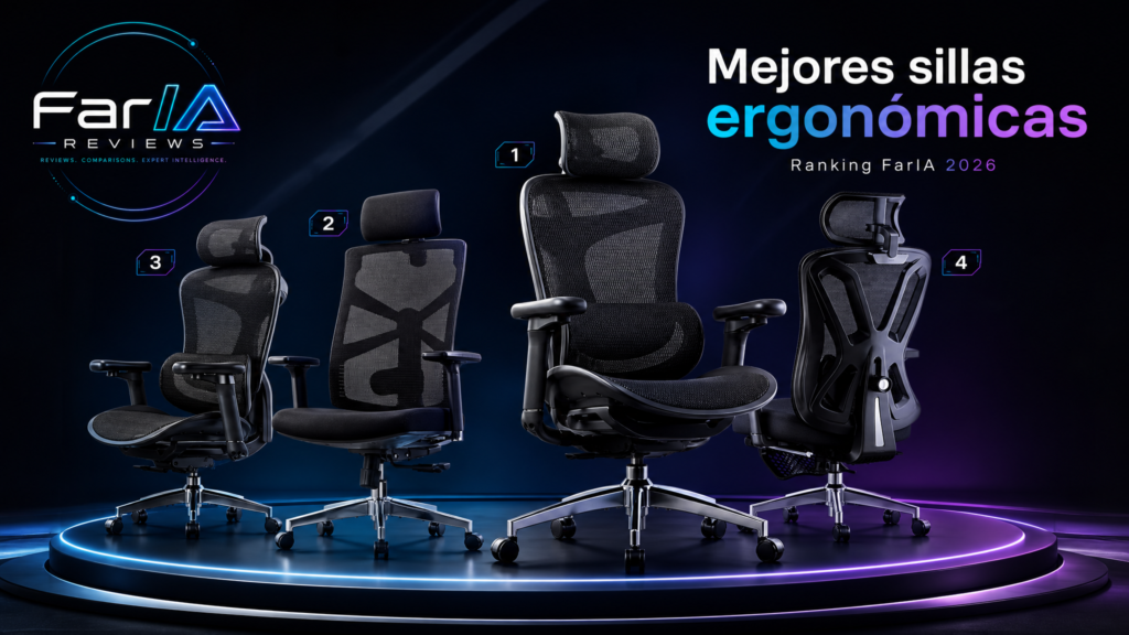 Mejores sillas ergonómicas para setup y teletrabajo ranking FarIA 2026