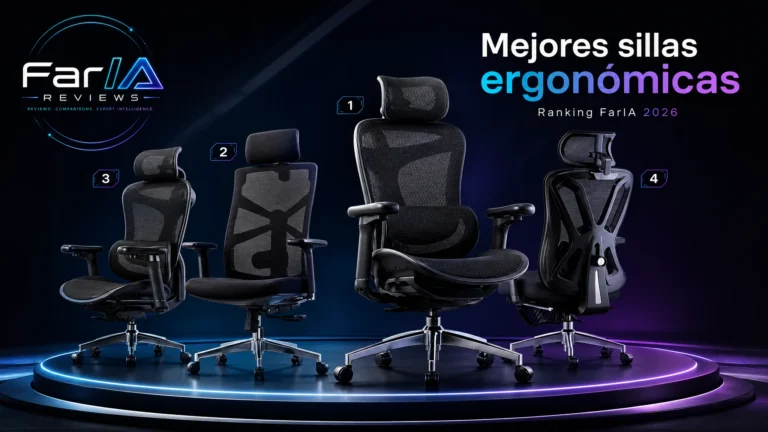 Mejores sillas ergonómicas para setup y teletrabajo ranking FarIA 2026