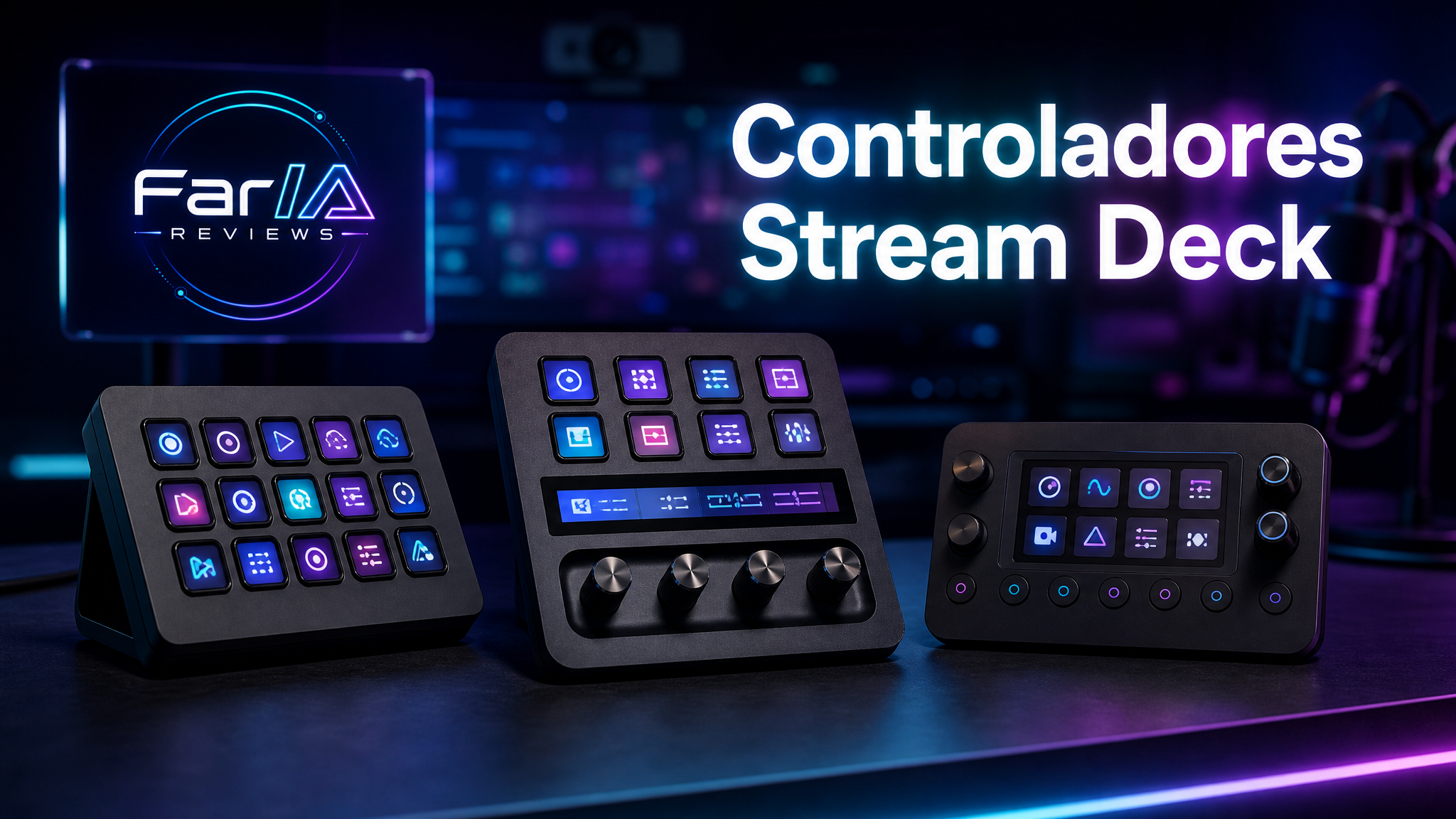 Controladores Stream Deck y consolas de macros para OBS edición directos y productividad creator