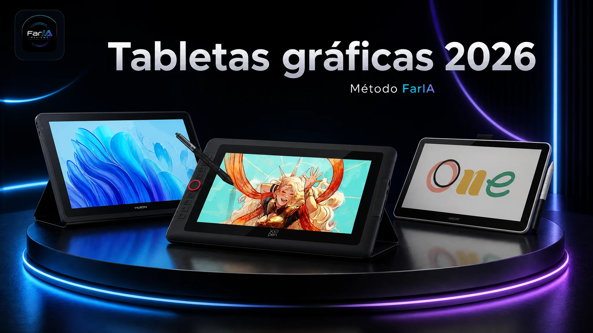 Tabletas gráficas para creadores: guía FarIA de pen displays y tabletas sin pantalla