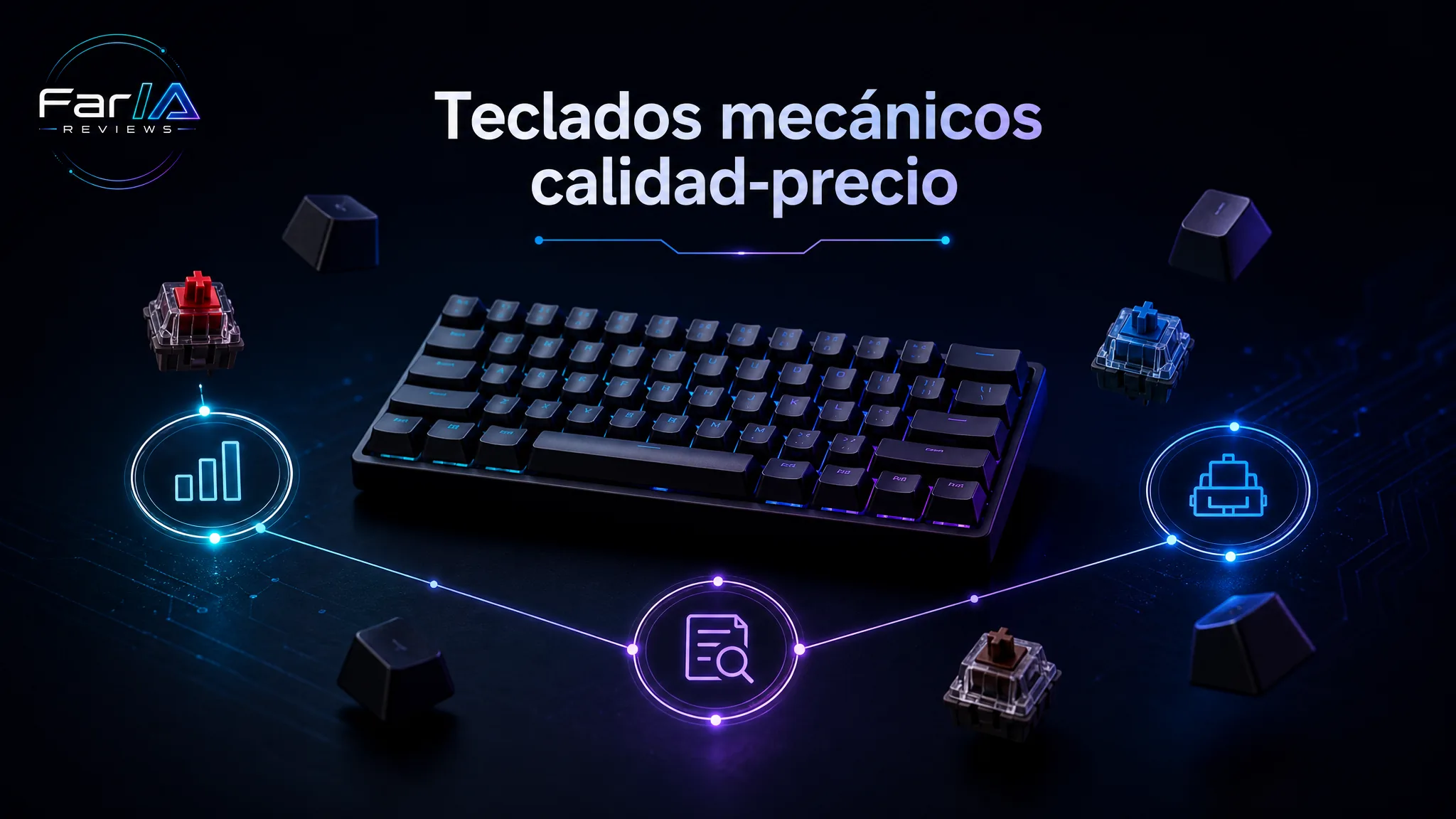 Teclados mecánicos calidad-precio: ranking y reviews FarIA