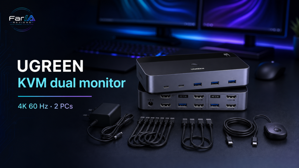 Imagen FarIA Reviews sobre switches KVM USB-C HDMI