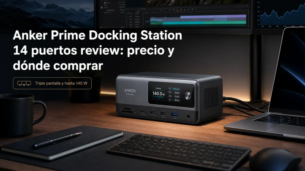 Anker Prime Docking Station 14 puertos review: precio y dónde comprar
