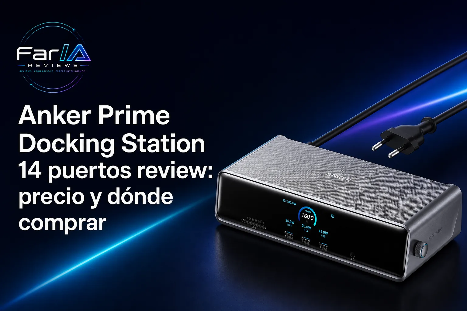 Anker Prime Docking Station 14 puertos review: precio y dónde comprar