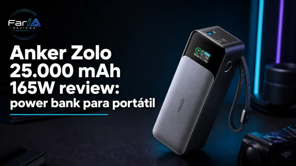Anker Zolo 25.000 mAh 165W review: power bank para portátil